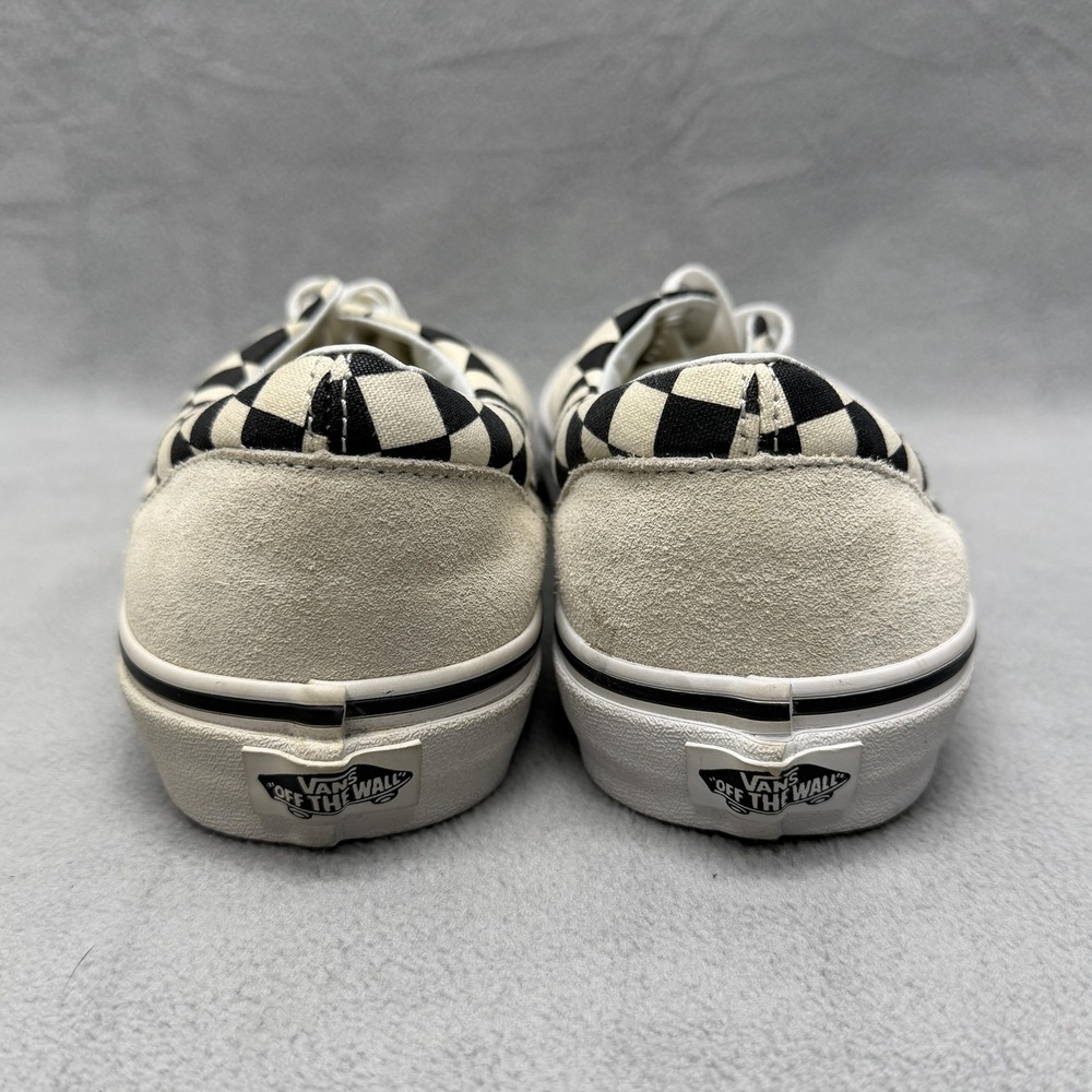 Vans Shoes Mens Size 8 White Checkerboard Canvas Low Top Skate Casual Sneakers - Picture 3 of 8